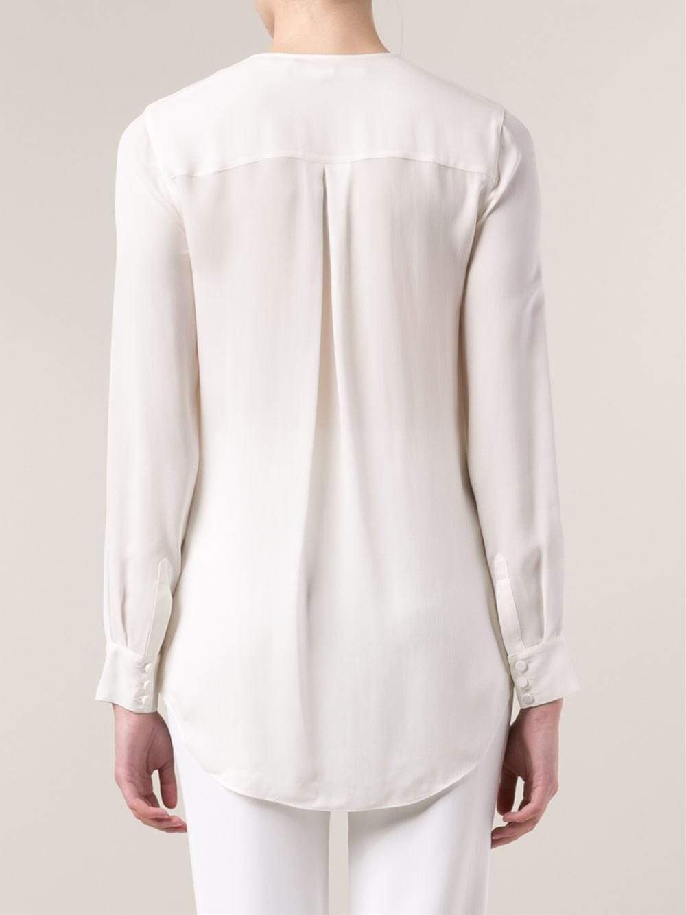 VERONICA BEARD-Embroidered Button Down Tunic-