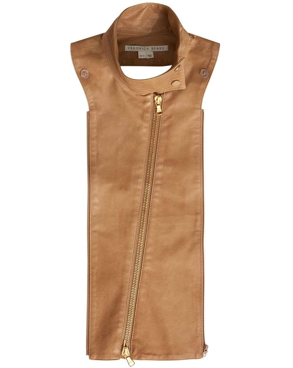 VERONICA BEARD-Moto Leather Dickey - Khaki-KHAKI