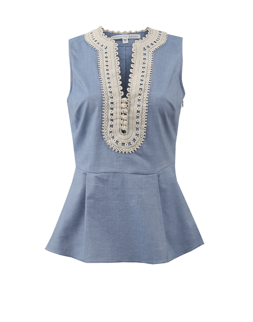 VERONICA BEARD-Casia Peplum Top-