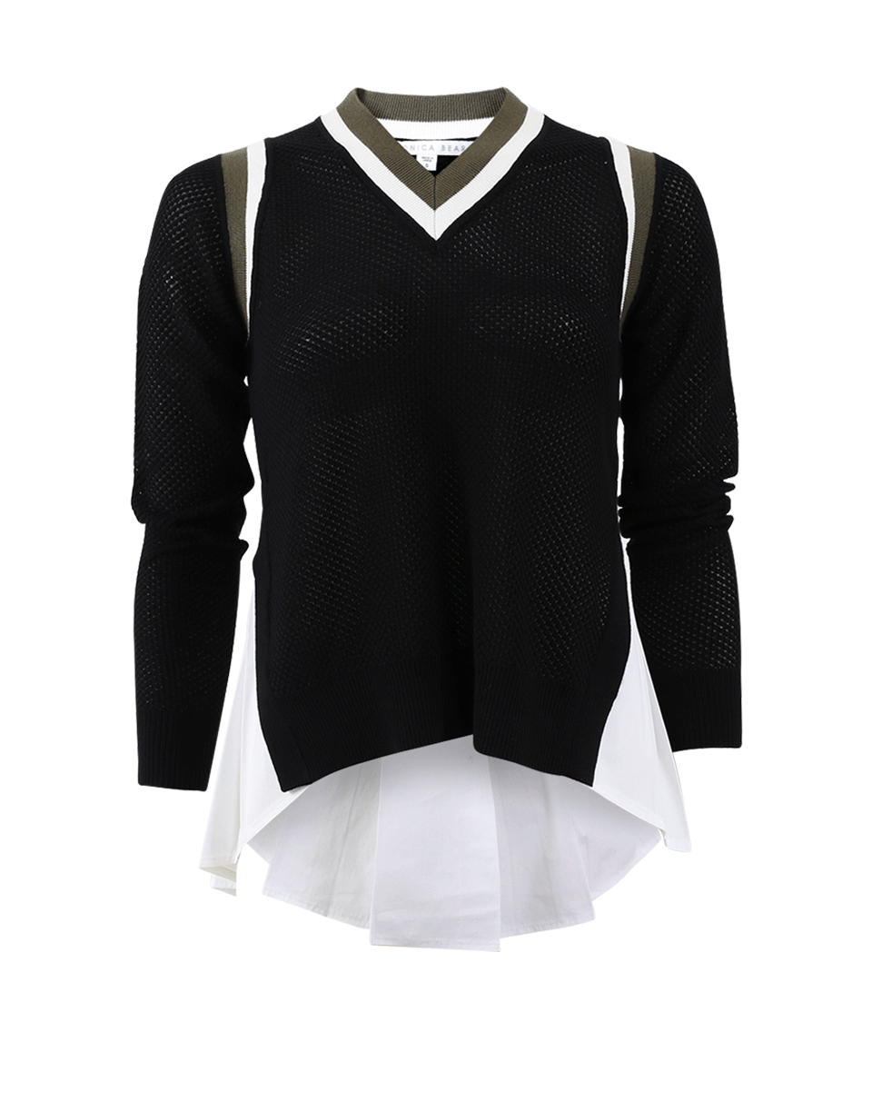 VERONICA BEARD-Mix Media Sweater-