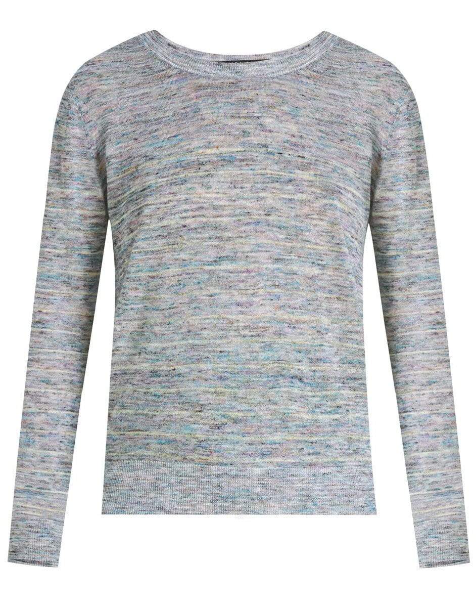 VERONICA BEARD-Blue Henderson Space-Dyed Pullover-