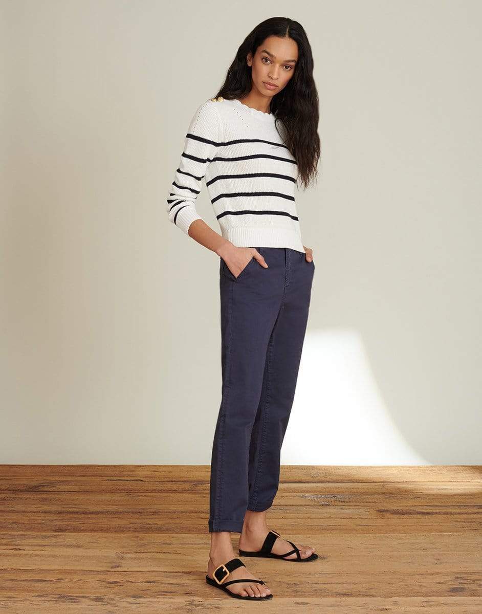 VERONICA BEARD-Matin Striped Sweater-