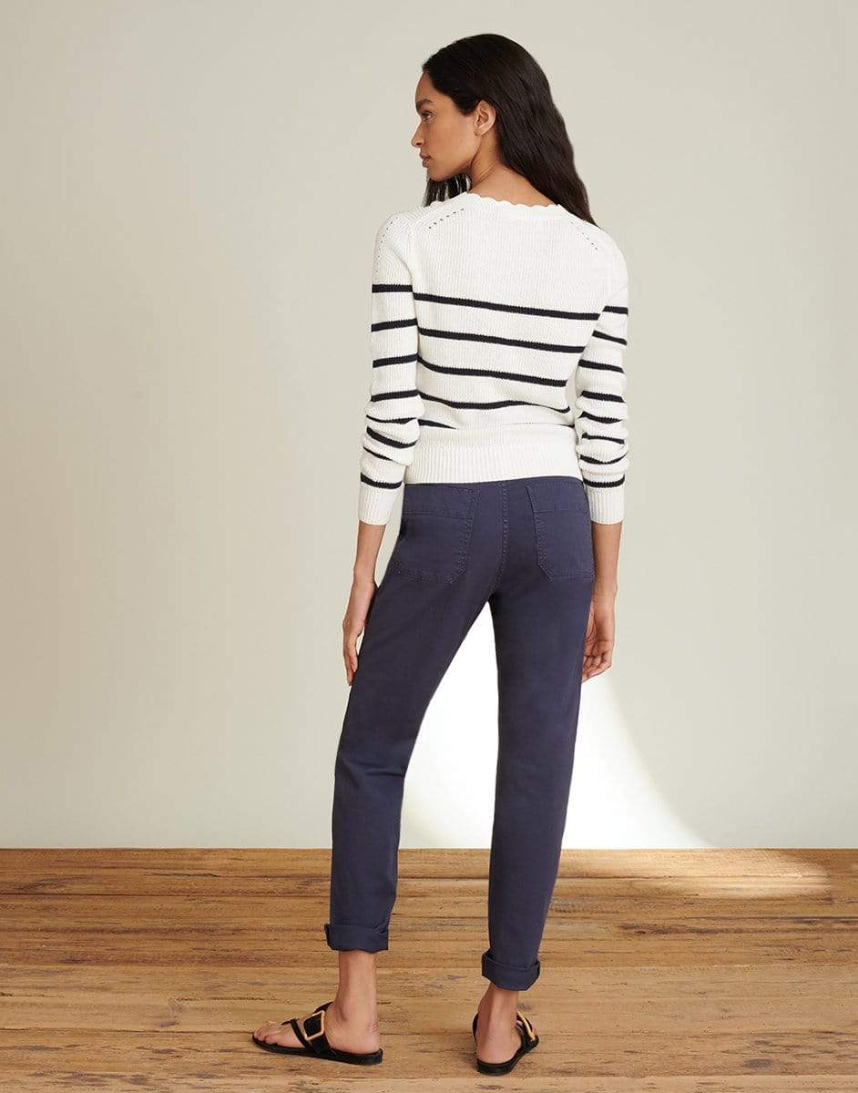 VERONICA BEARD-Matin Striped Sweater-