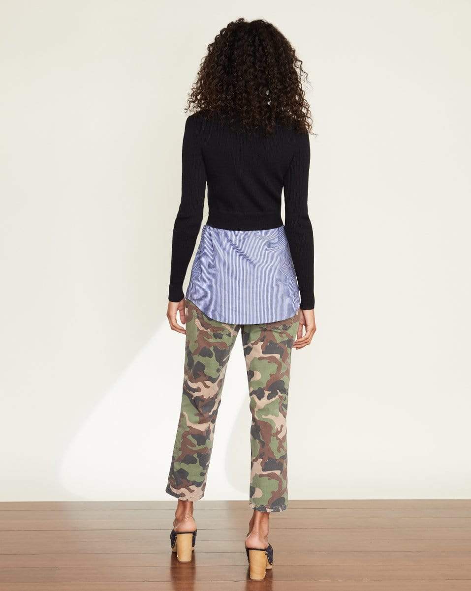 VERONICA BEARD-Rocha Mixed Media Pullover-
