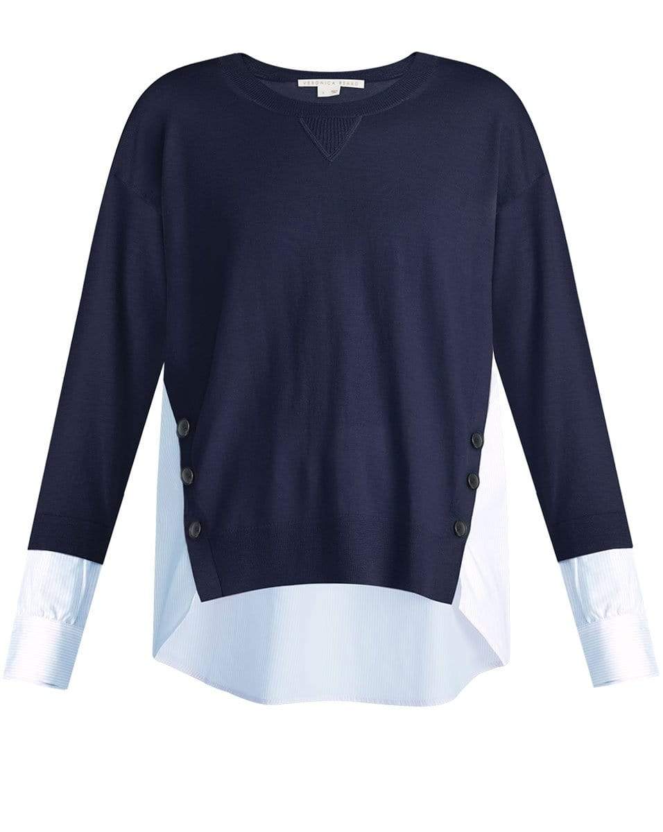 VERONICA BEARD-Sionne Mix Media Pullover-