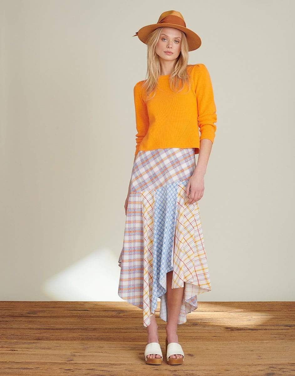 VERONICA BEARD-Darja Tangerine Pullover-