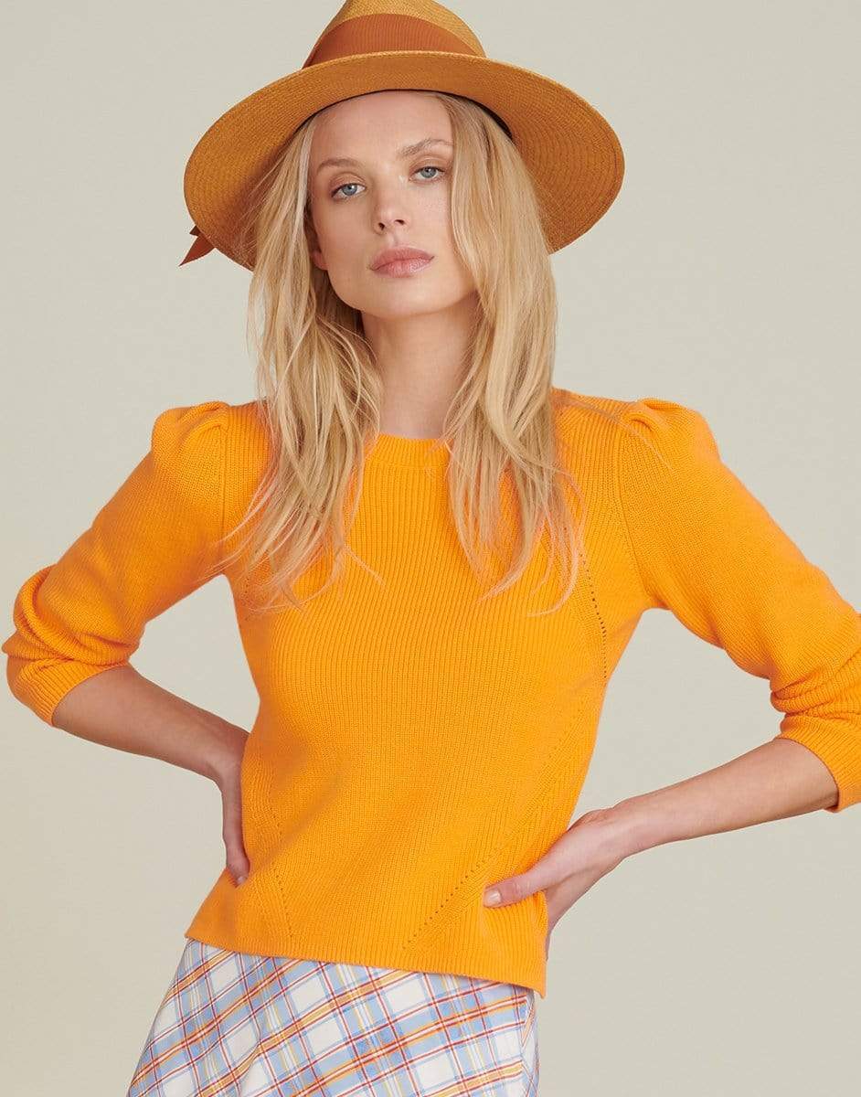 VERONICA BEARD-Darja Tangerine Pullover-
