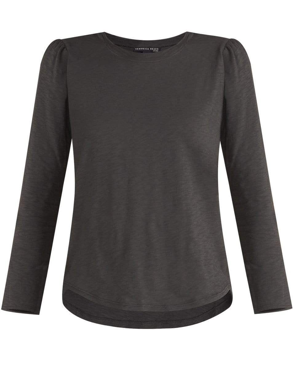 VERONICA BEARD-Charcoal Mason Baseball Tee-