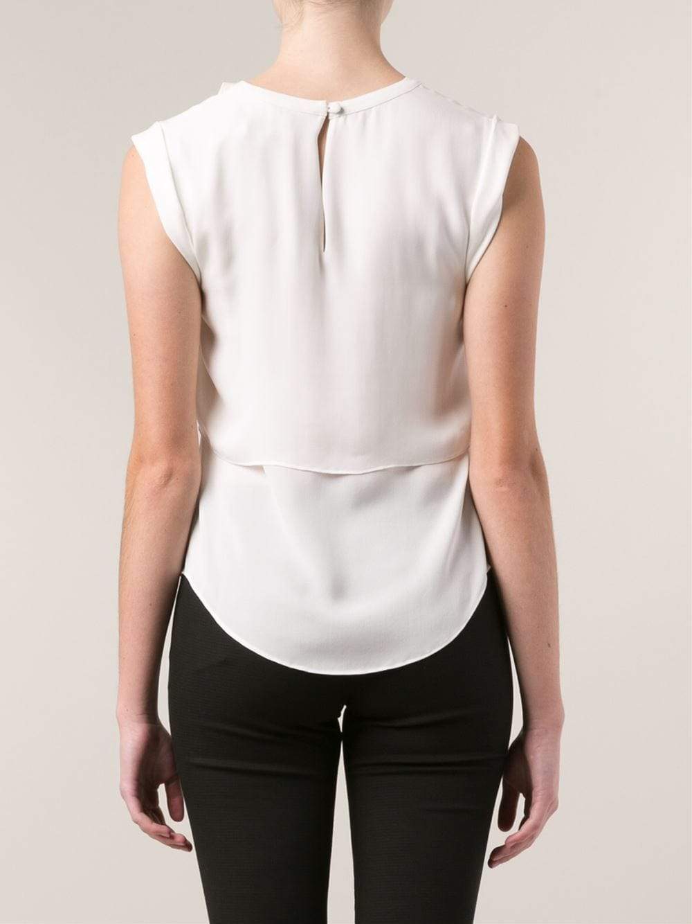 VERONICA BEARD-Double Layer Muscle Tee-