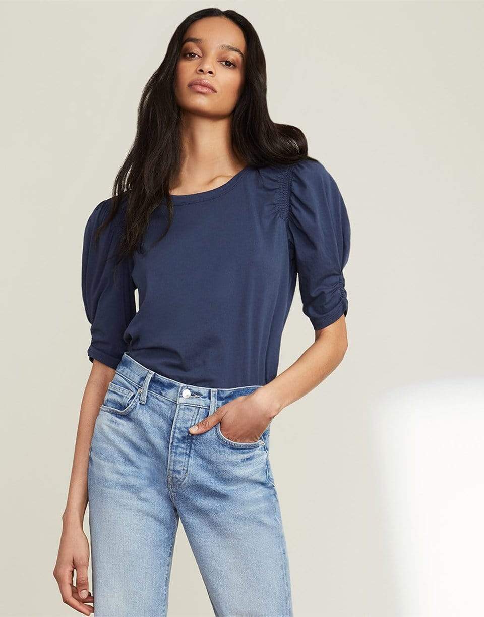 VERONICA BEARD-Navy Jessa Tee-