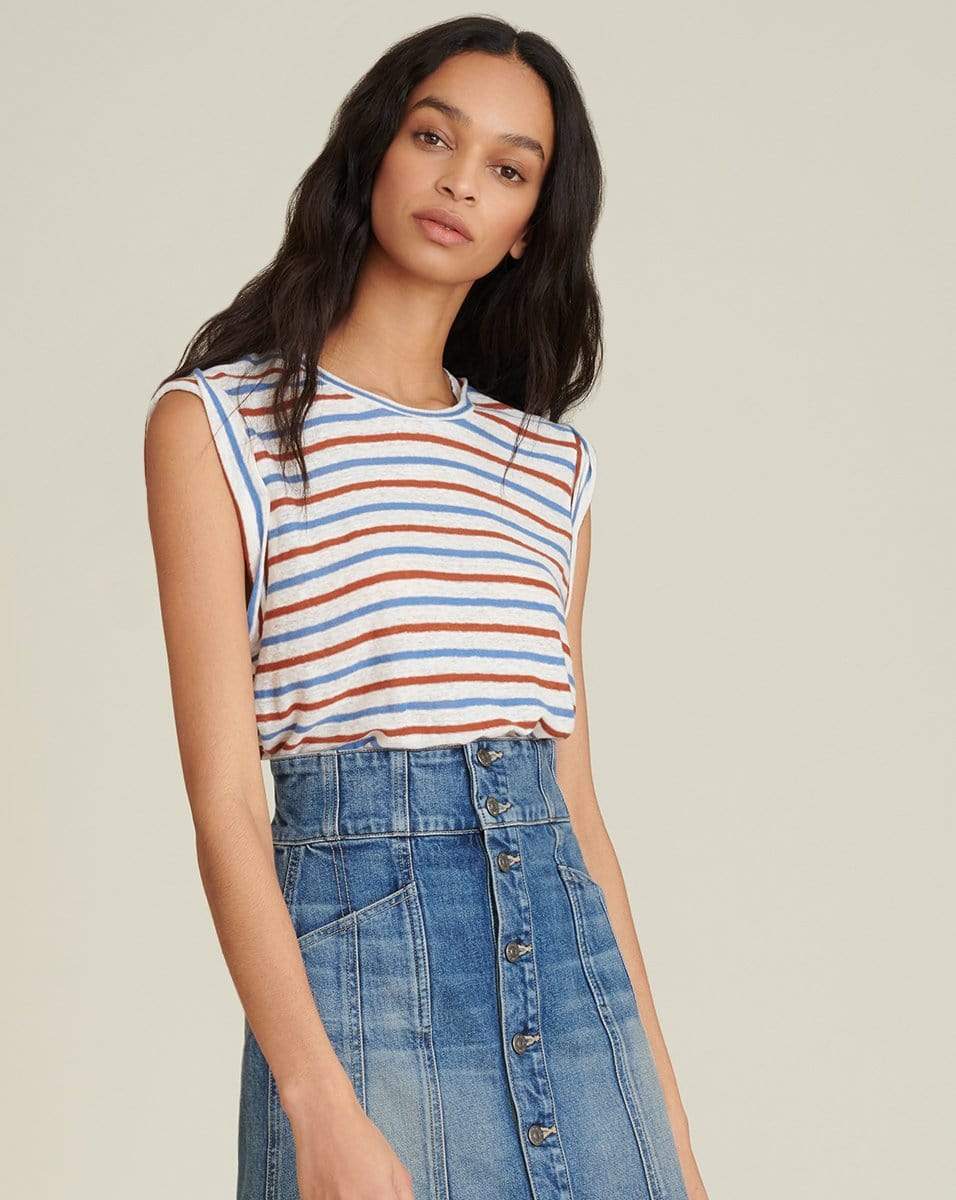 VERONICA BEARD-Dree Muscle Tee - Rust Blue-