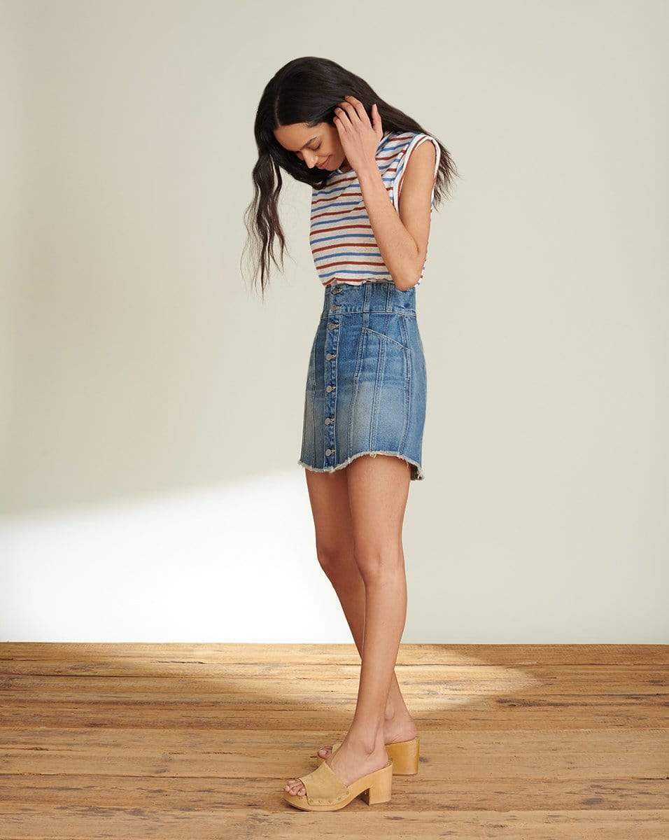 VERONICA BEARD-Dree Muscle Tee - Rust Blue-