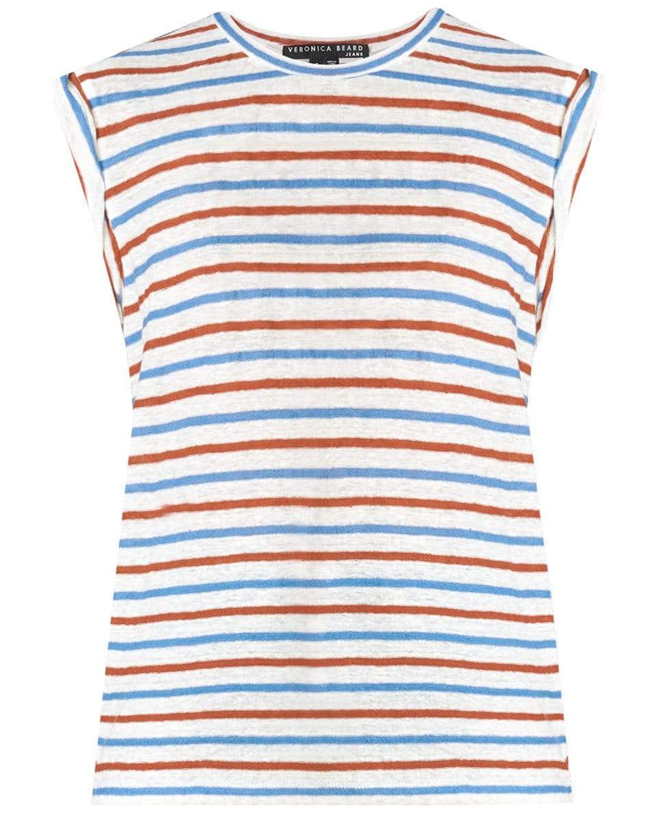VERONICA BEARD-Dree Muscle Tee - Rust Blue-