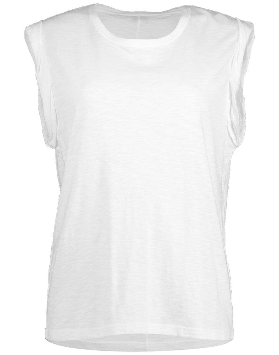 VERONICA BEARD-White Dree Muscle Tee-
