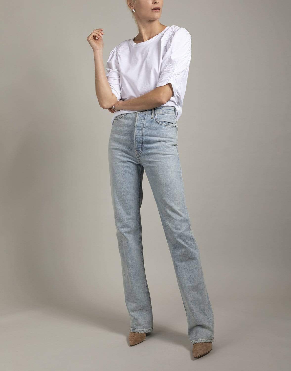 VERONICA BEARD-White Jessa Tee-