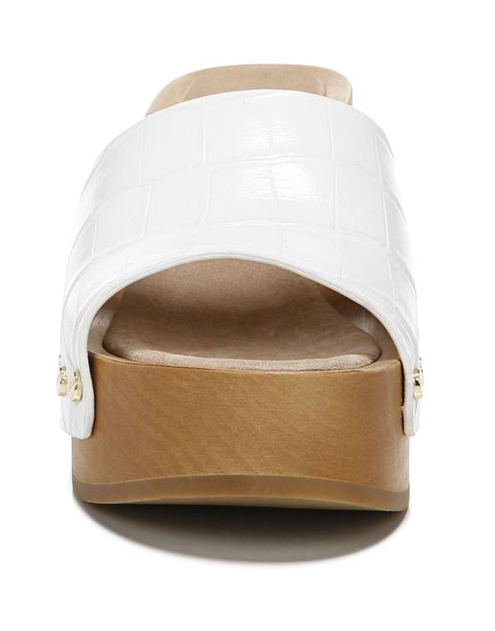 VERONICA BEARD-Hannalee Embossed Leather Clog Sandal-