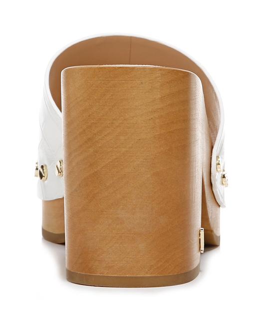 VERONICA BEARD-Hannalee Embossed Leather Clog Sandal-