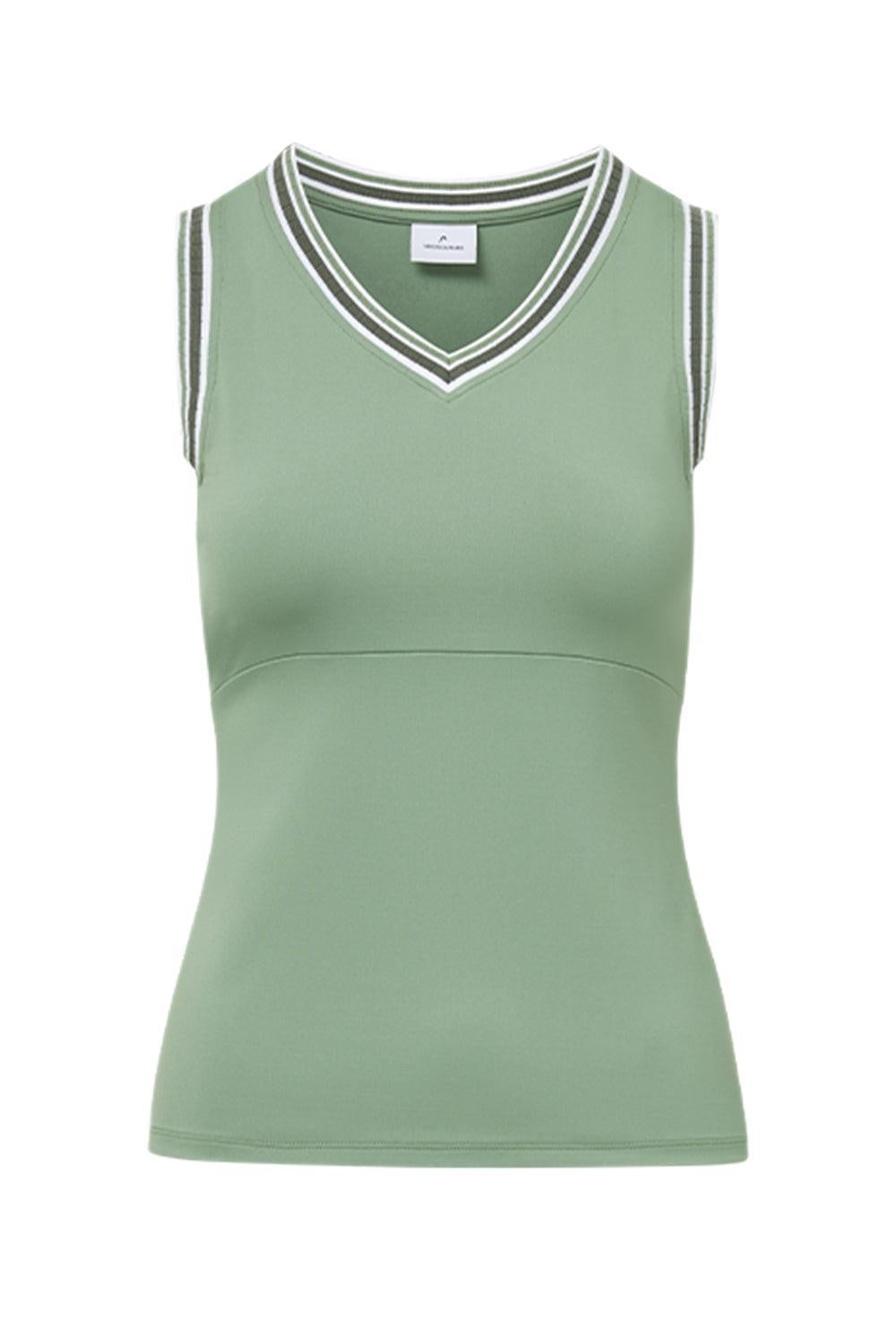 V-Neck Tank - Sage-SAGE-XS-CLOTHINGTOPTANK-VERONICA BEARD X HEAD SPORTSWEAR