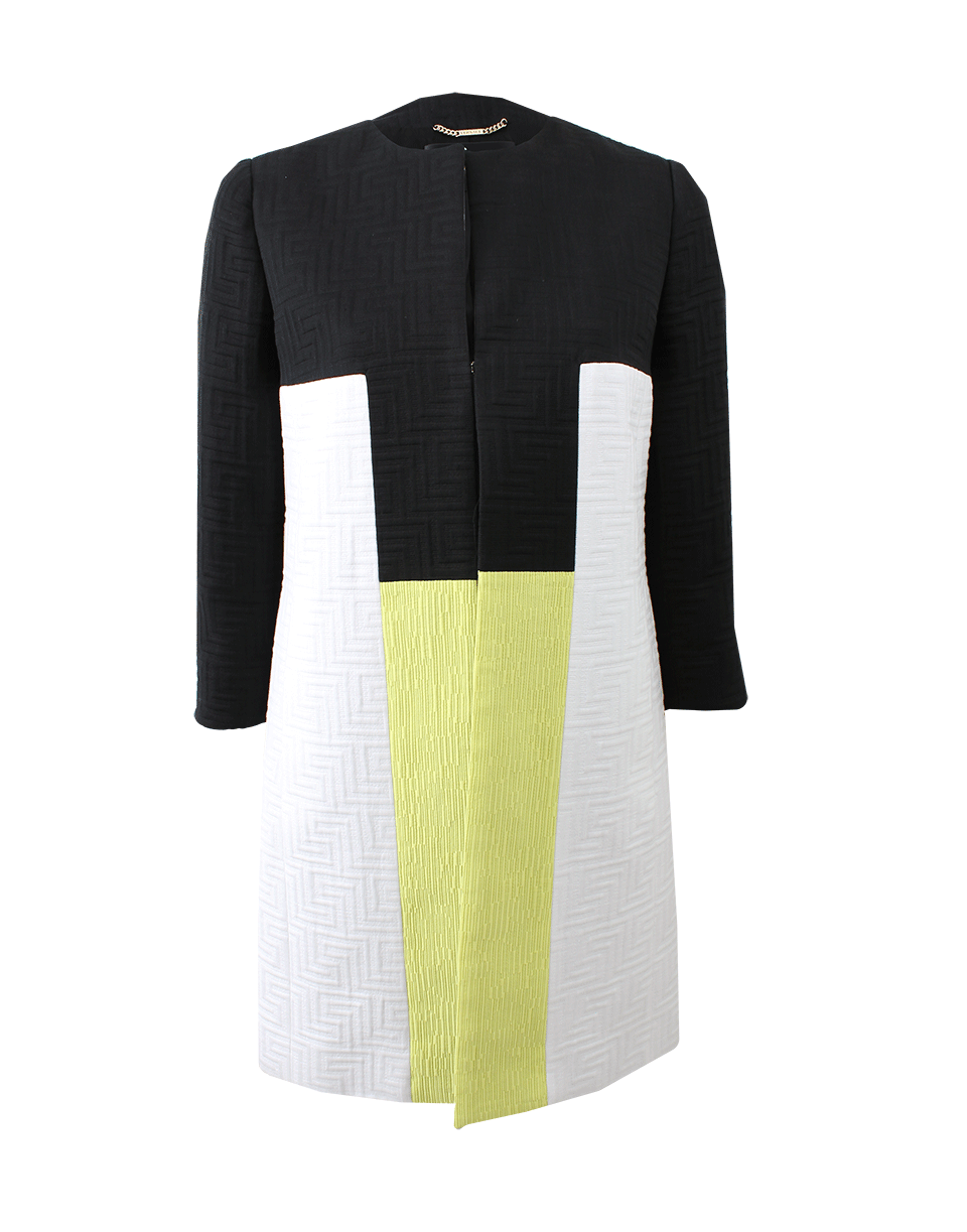VERSACE-Colorblock Coat-