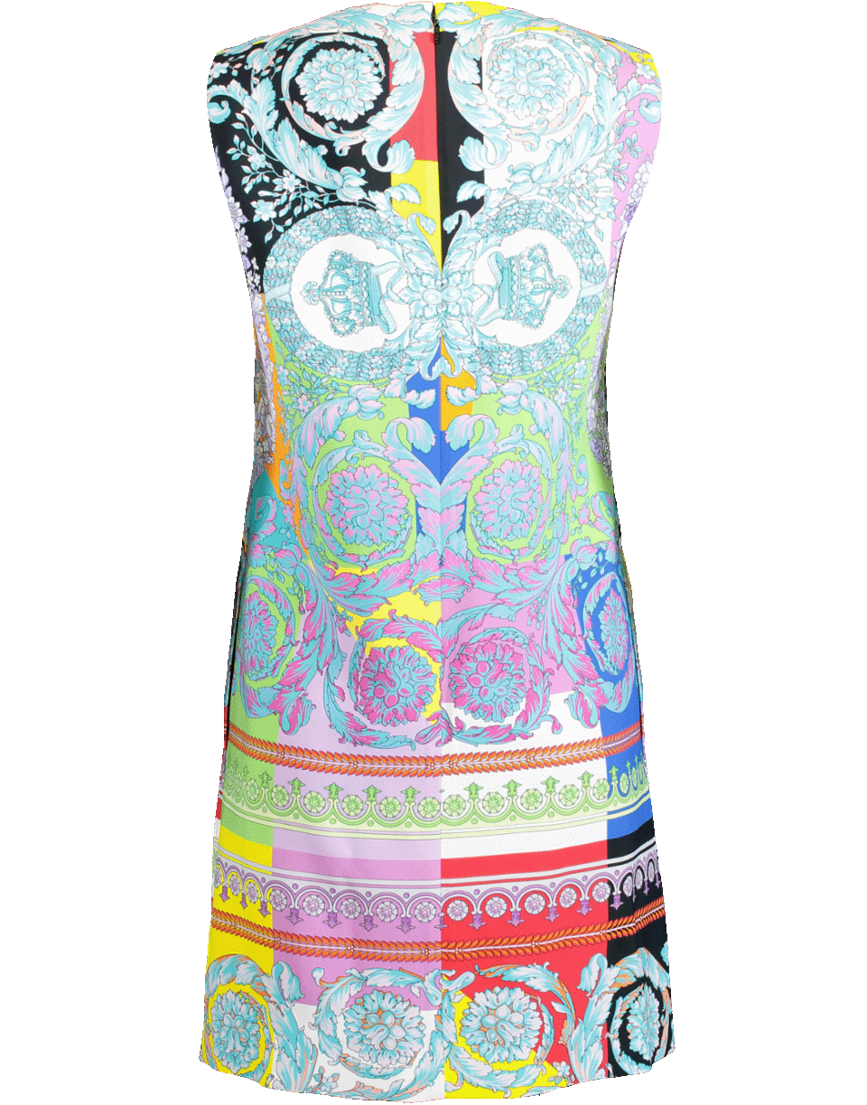 VERSACE-Crew Jersey Shift Dress-
