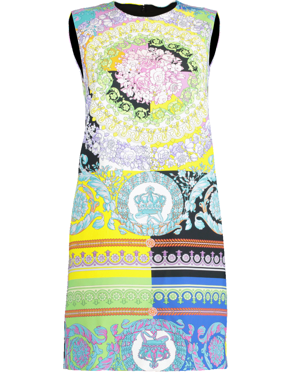 VERSACE-Crew Jersey Shift Dress-