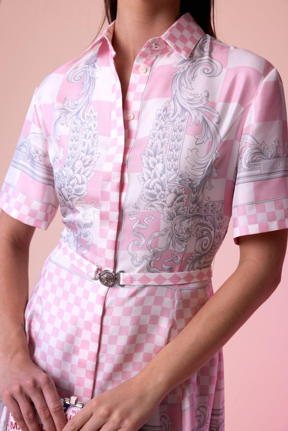 VERSACE-Baroque Shirt Dress-