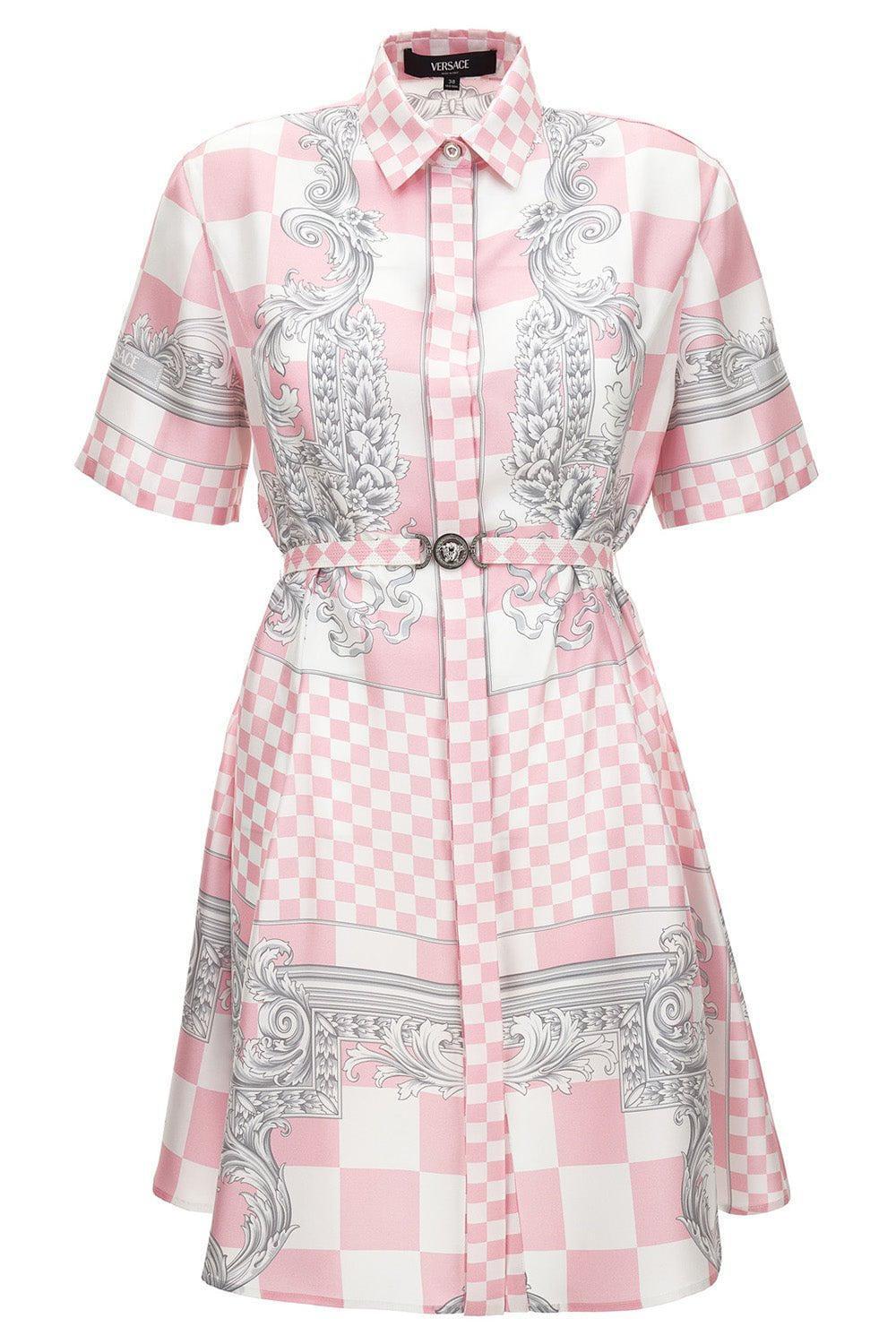 VERSACE-Baroque Shirt Dress-