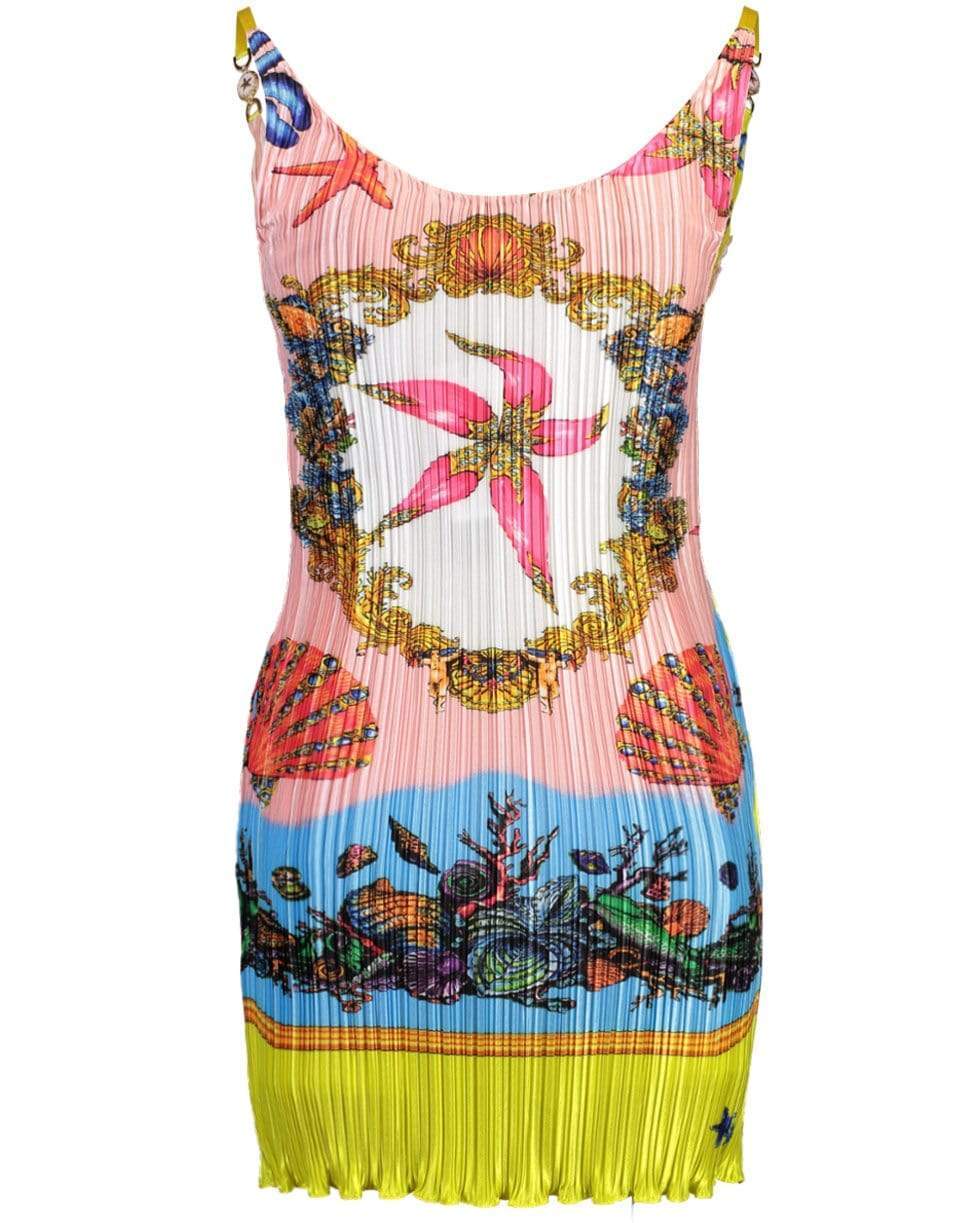 VERSACE-Trésor De La Mer Print Dress-