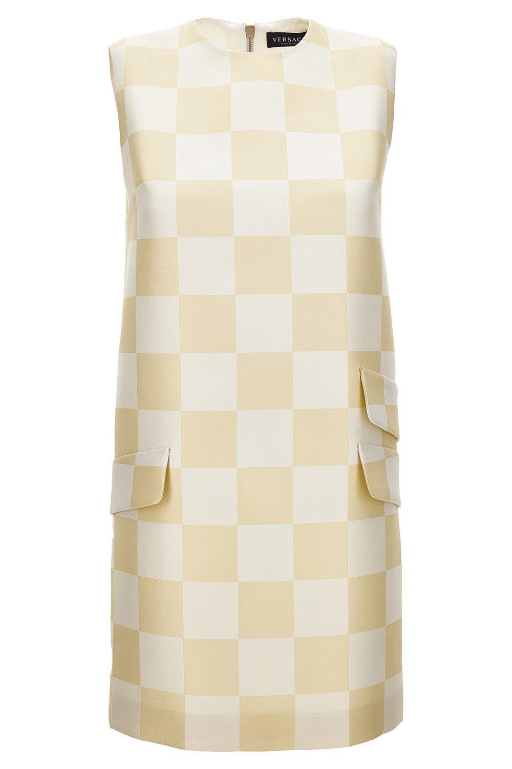 VERSACE-Contrasto Cocktail Dress-