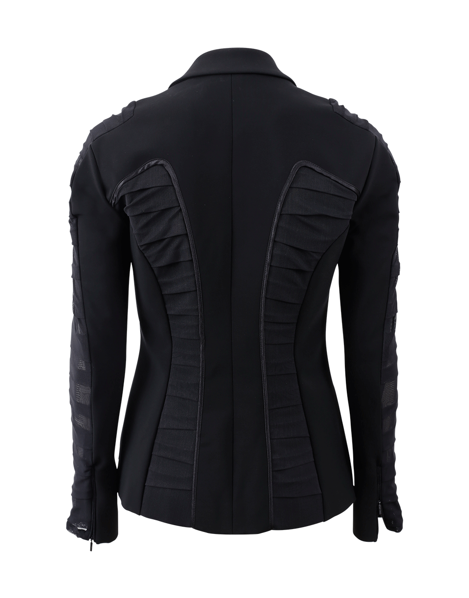VERSACE-Ruched Jacket-BLACK