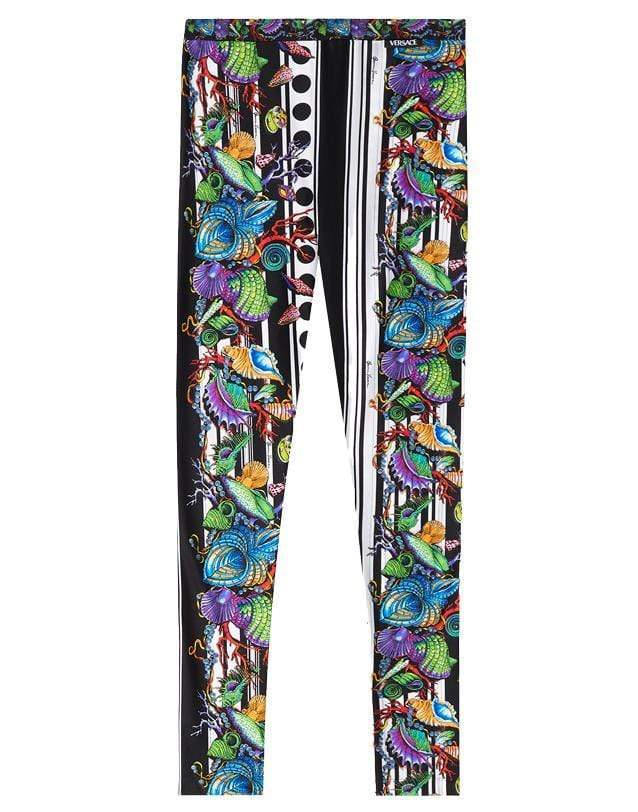 VERSACE-Shells & Striped Leggings-