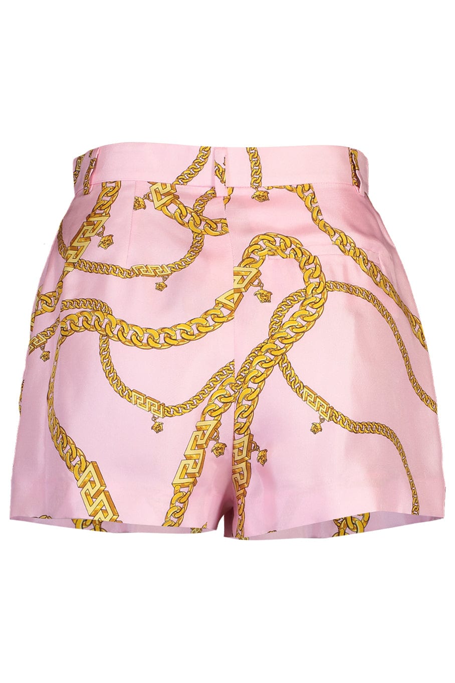 VERSACE-Chain Print Silk Short-