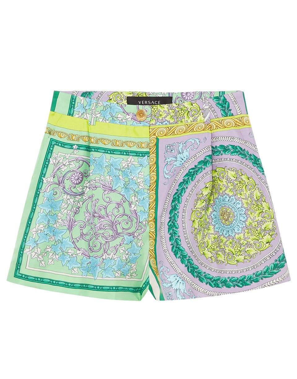 VERSACE-Patchwork Print Shorts-