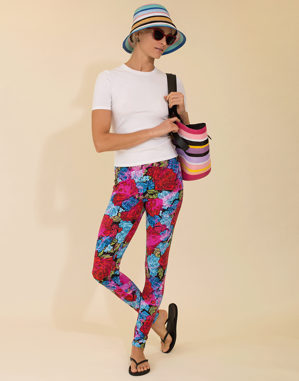 VERSACE-Rose Printed Legging-
