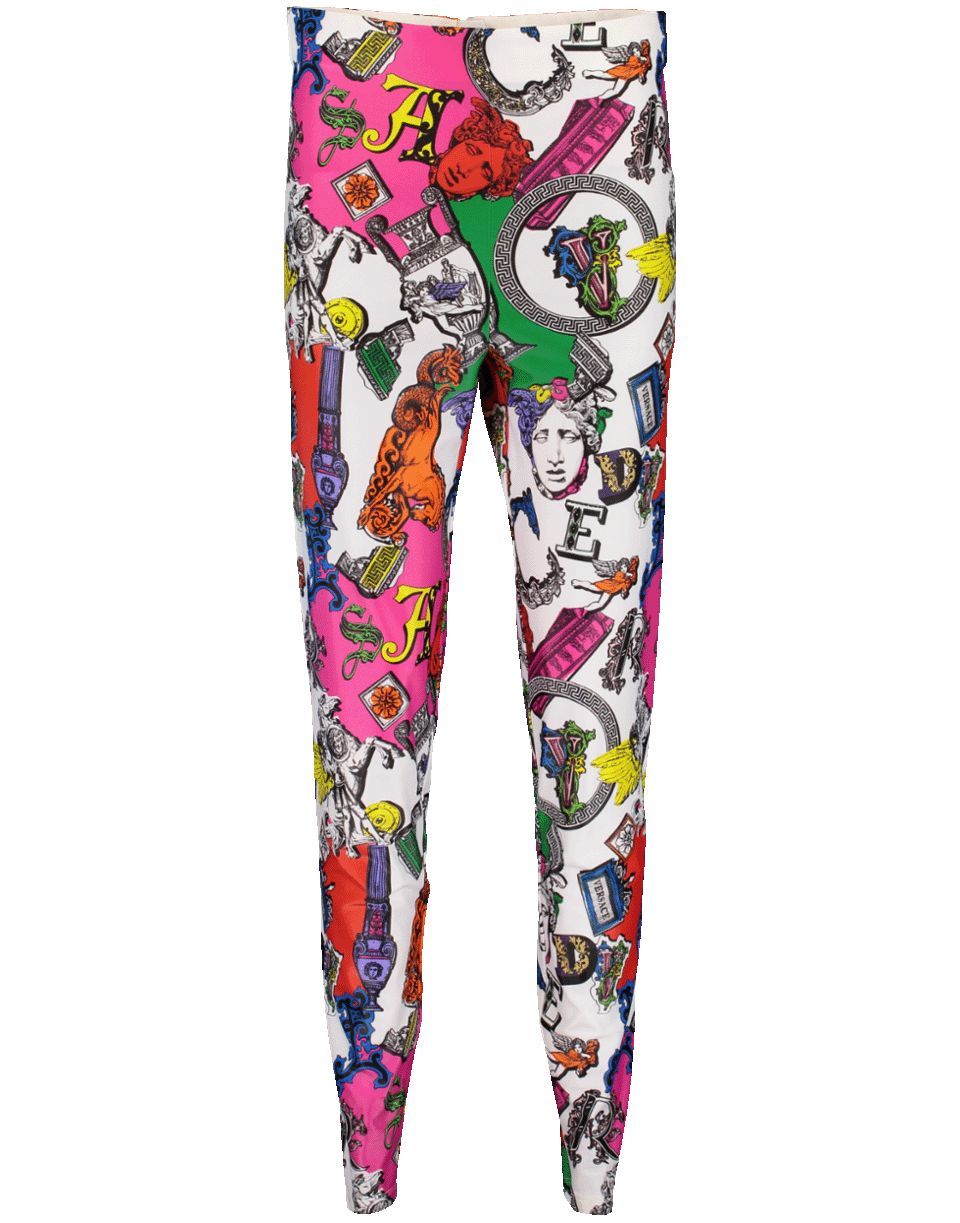 VERSACE-Pegasus Print Leggings-