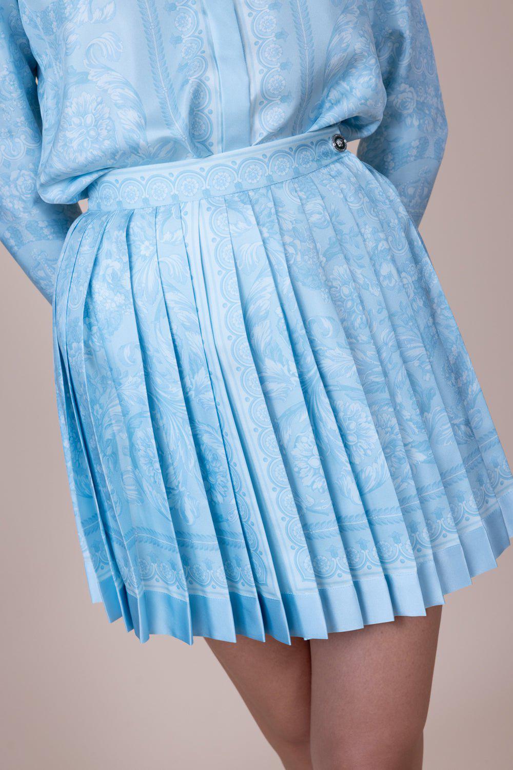 VERSACE-Barocco Pleated Skirt-