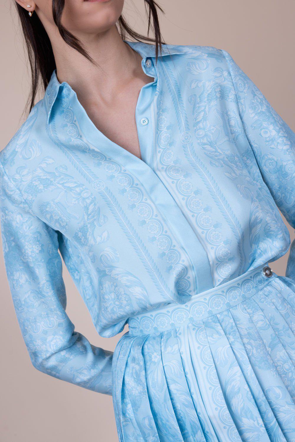 VERSACE-Barocco Pleated Skirt-