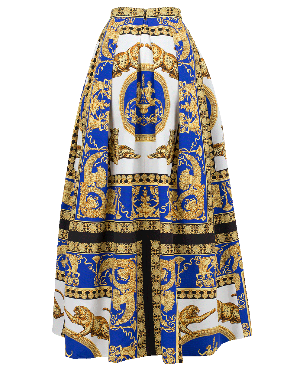 VERSACE-Printed Maxi Skirt-PLLWTALK