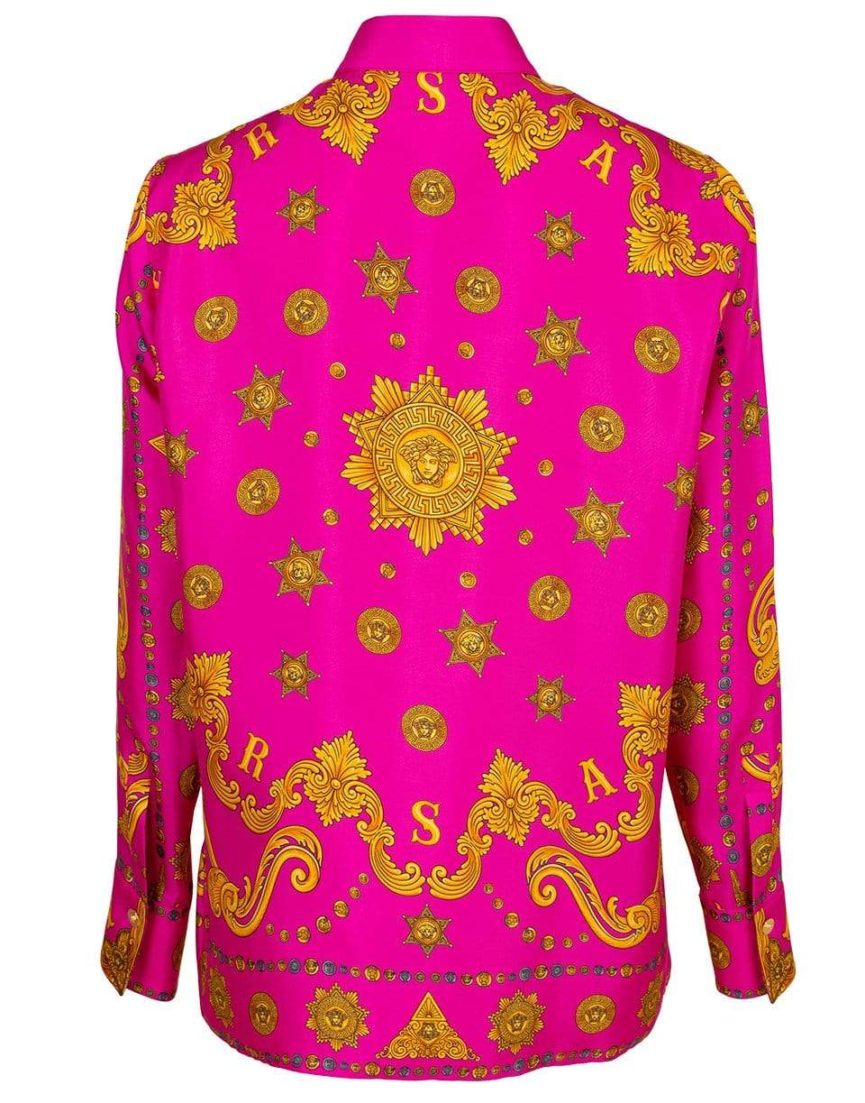 VERSACE-Baroque and Circle Print Blouse-