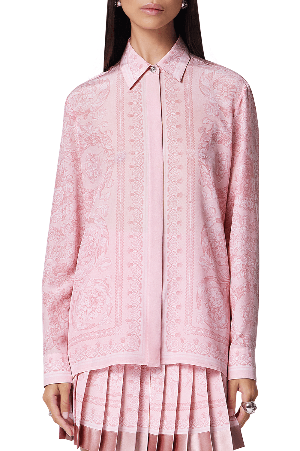 VERSACE-Barocco Shirt - Pale Pink-