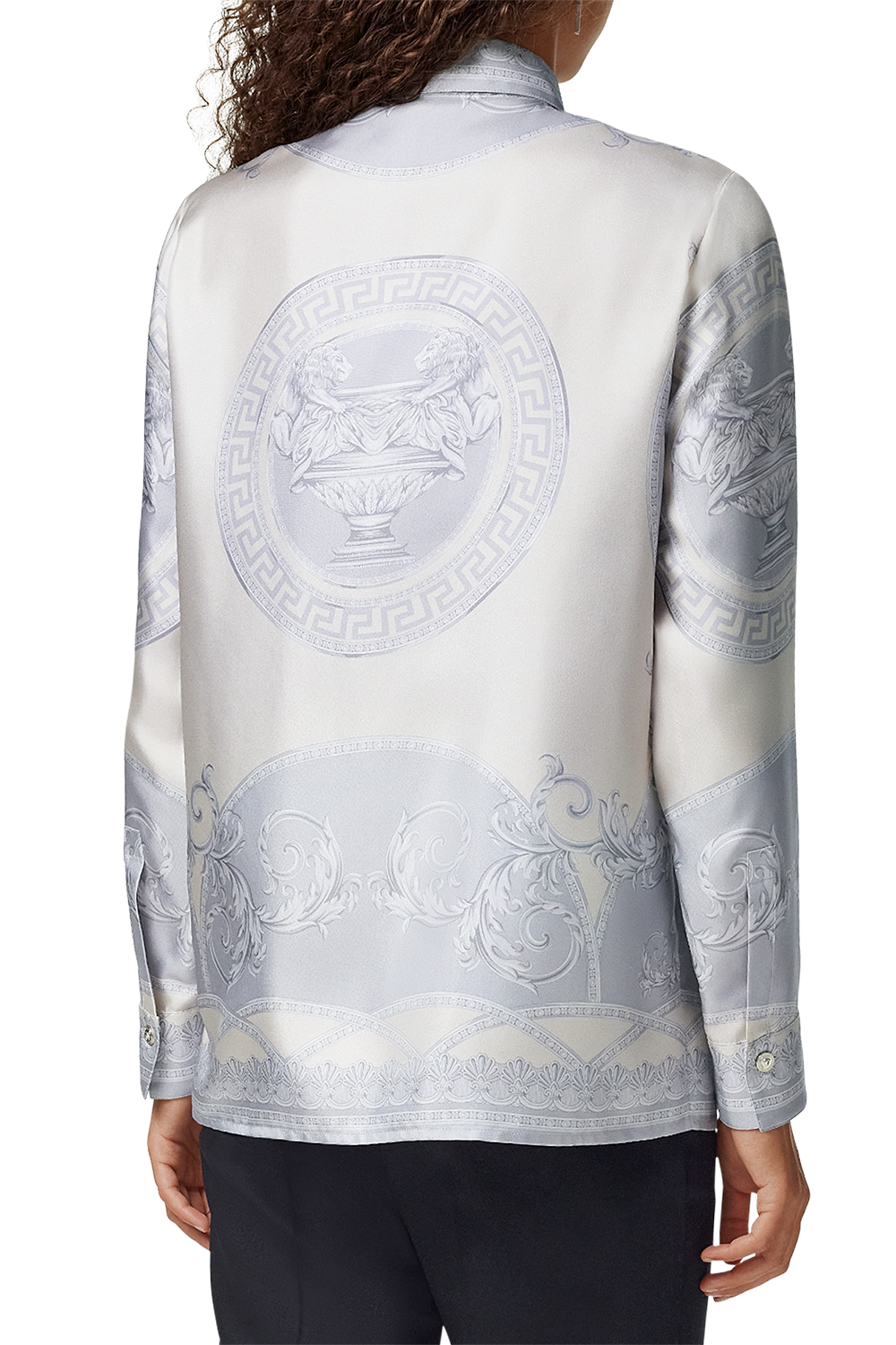 La Coupe des Dieux Shirt - Silver Grey Charm-SLGRYCHM-36-CLOTHINGTOPBLOUSE-VERSACE
