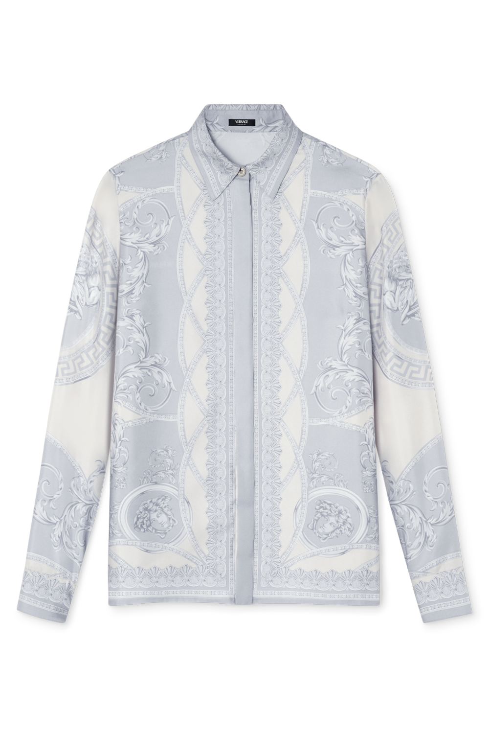 La Coupe des Dieux Shirt - Silver Grey Charm-SLGRYCHM-36-CLOTHINGTOPBLOUSE-VERSACE