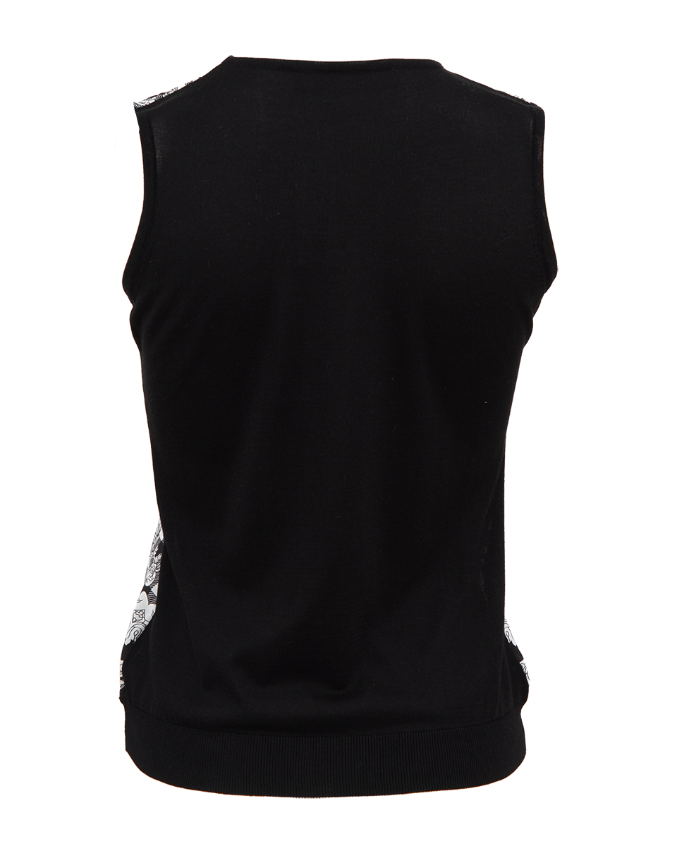 VERSACE-Silk Front Tank-