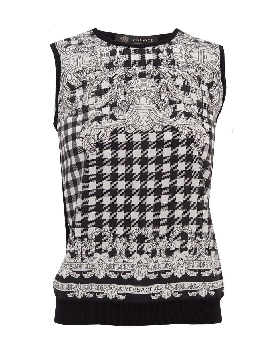 VERSACE-Silk Front Tank-