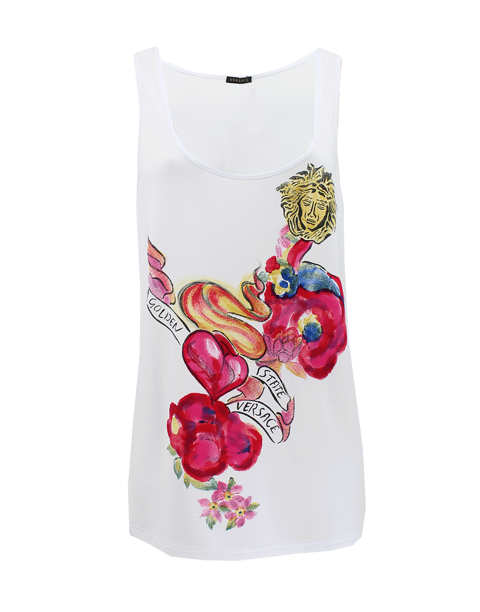 VERSACE-Printed Tank-