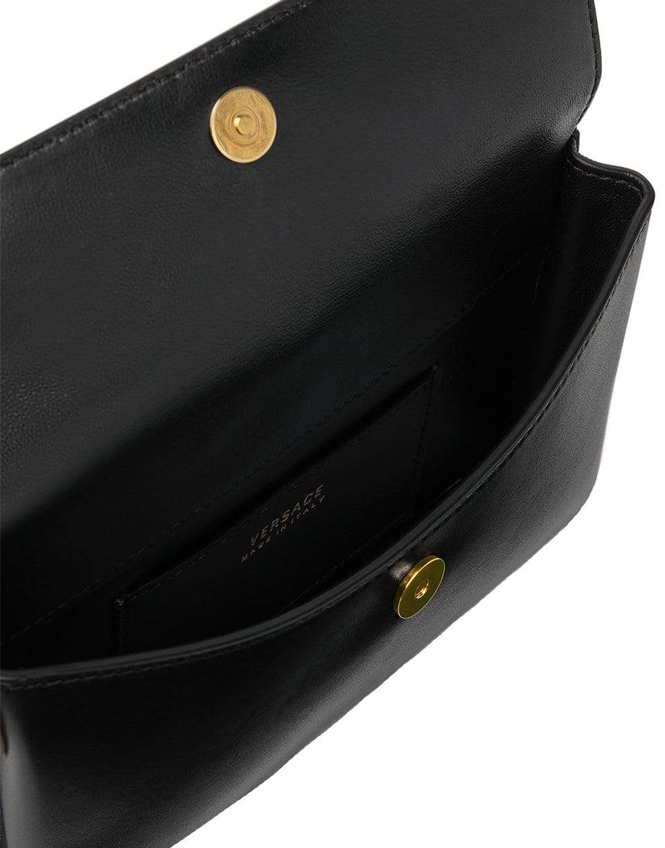 VERSACE-Medusa Ring Evening Bag-NERO/ORO