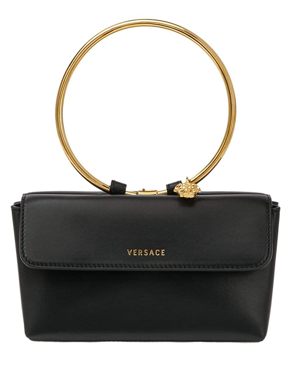 VERSACE-Medusa Ring Evening Bag-NERO/ORO