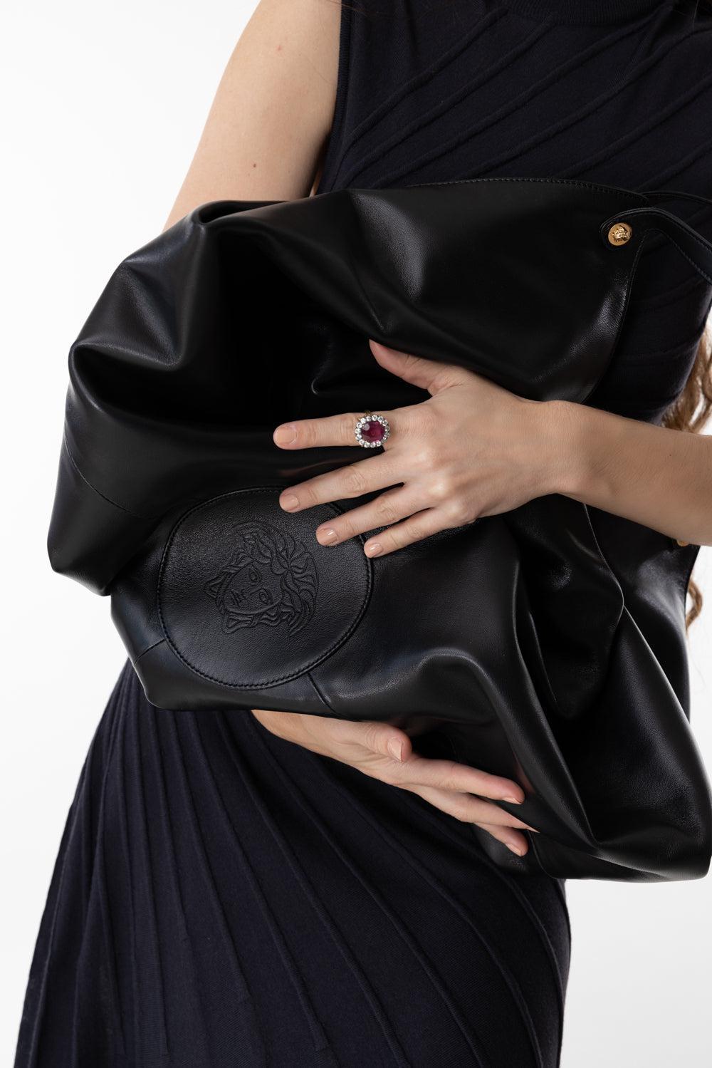 Large Protea Shoulder Bag-BKVERGLD-O/S-HANDBAGSHOULDER-VERSACE