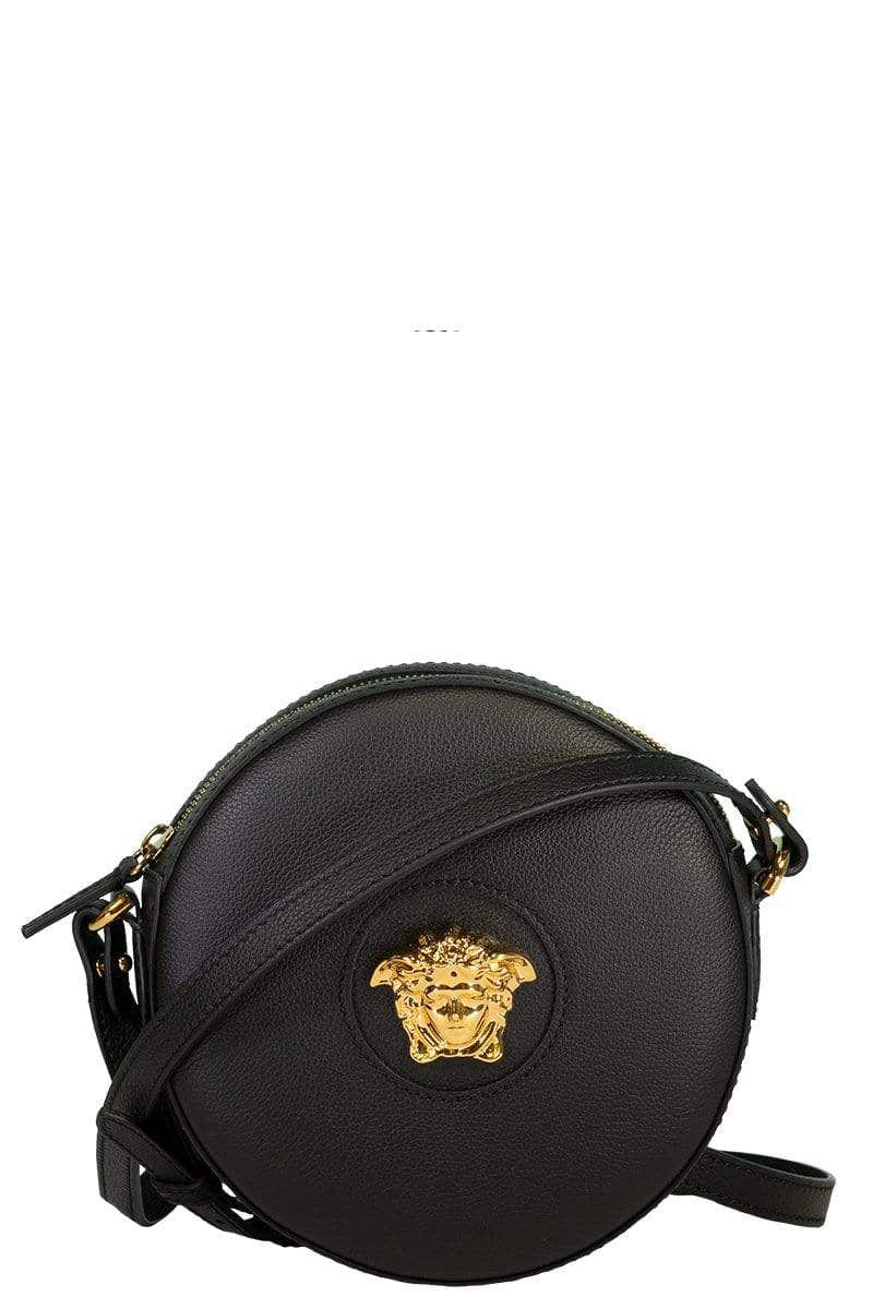VERSACE-Circle Cross Body Bag-BLACK
