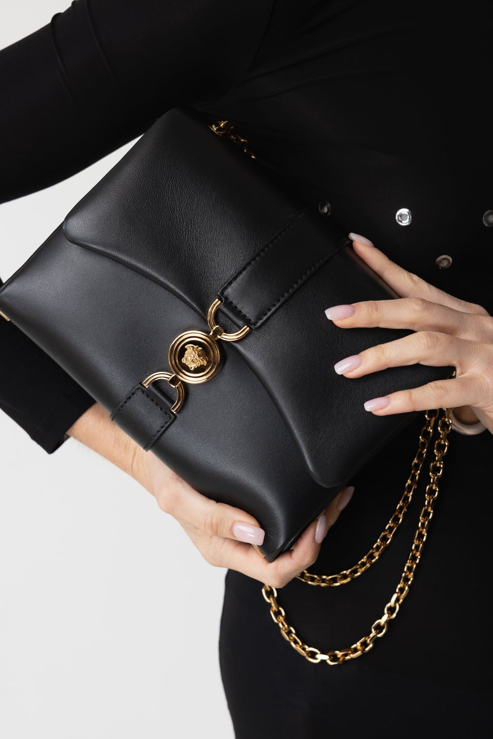 VERSACE-Shoulder Bag - Black-BLACK